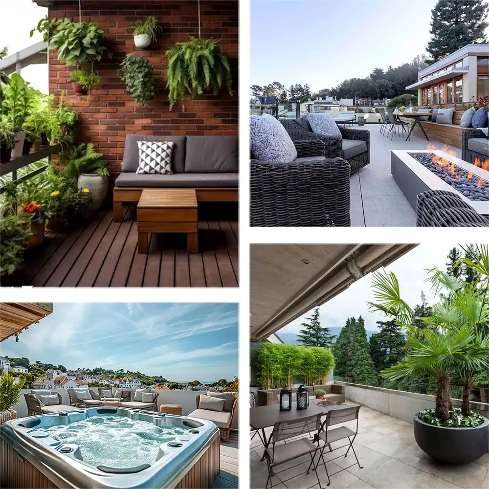 ایده چیدمان و طراحی بالکن به سبک مدرن