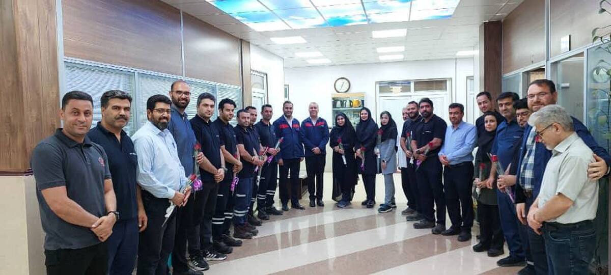 دیدار قائم مقام شرکت فولاد اکسین خوزستان به مناسبت روز آتش نشانی و ایمنی