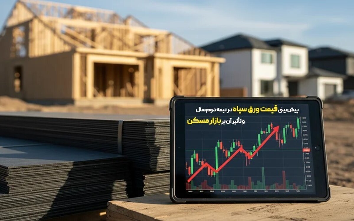 پیش بینی قیمت ورق سیاه در نیمه دوم سال و تأثیر آن بر بازار مسکن