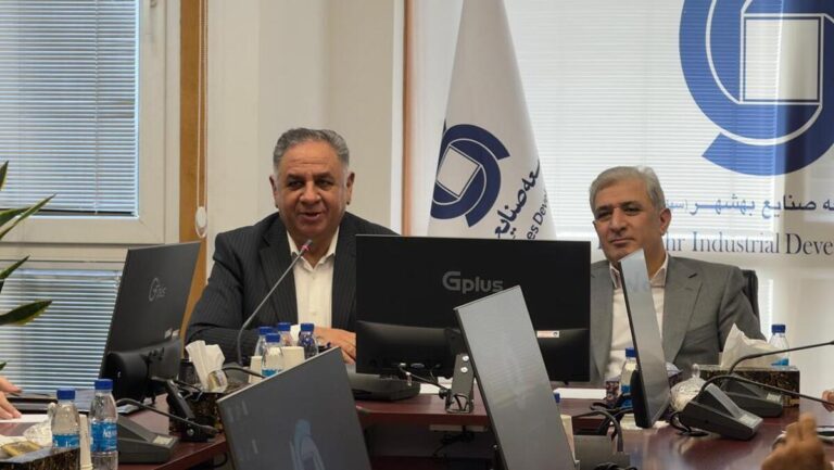 جلسه بررسی عملکرد بانک اقتصاد نوین در شرکت توسعه صنایع بهشهر برگزار شد