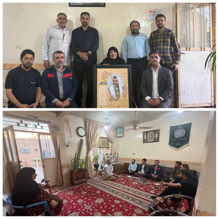 دیدار جمعی از کارکنان فولاد اکسین با خانواده شهید تقوی‌ فر/ تجلیل از مقام شهدا و پاسداشت فرهنگ ایثار