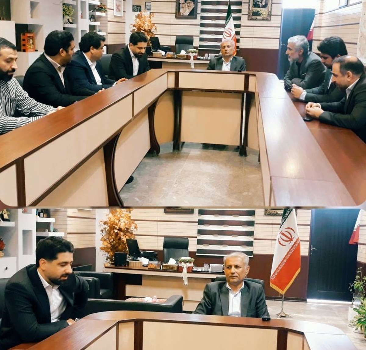 دیدار مدیرعامل جدید و اعضای هیئت‌مدیره فولاد غدیر نی‌ریز با سرپرست فرمانداری شهرستان نی‌ریز